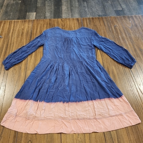 Anthropologie Holding Horses Ombré Dip Dye Tassel knee length Dress size 0 - Picture 10 of 16